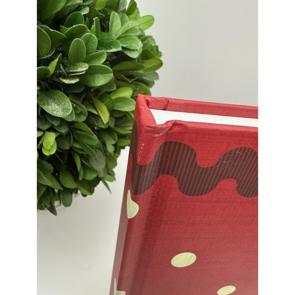 Hallmark Red Polka‎ Dot Hardcover Journal 8x6 Lined Notebook Retro Inspo 2AD4417